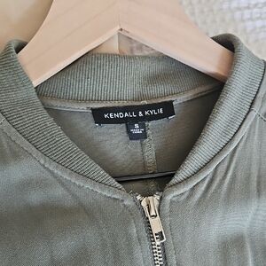 Kendall & Kylie Long Olive Green Jacket